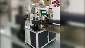 Máy ép dập đầu cos hai đầu và mạ thiếc một đầu tự động cho cáp dẹt RH-08CC