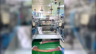 Máy ép dập đầu cos hai đầu và lắp jack nối dây/cao su chống nước một đầu tự động RH-014CC