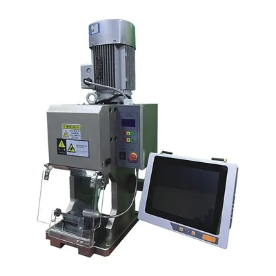 Máy ép dập đầu cos dây động cơ kép